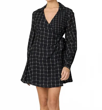 Cleobella Talia Mini Dress In Saul Print In Black