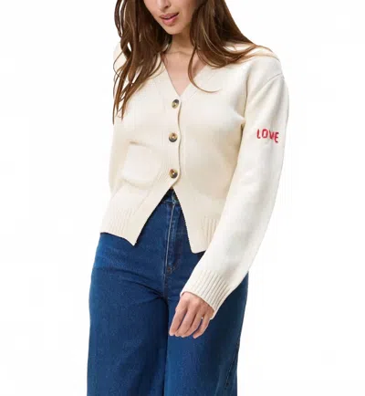 Cleobella Tamsin Button Down Sweater In Ivory In Neutral