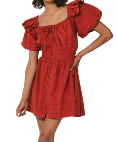 Cleobella Tana Dress In Brick In Red