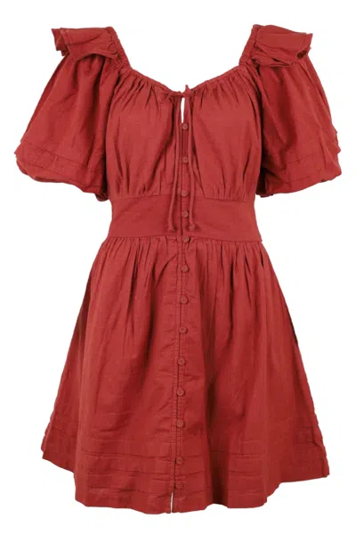 Cleobella Tana Mini Dress In Red