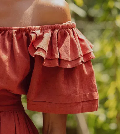 Cleobella Tana Mini Dress In Red