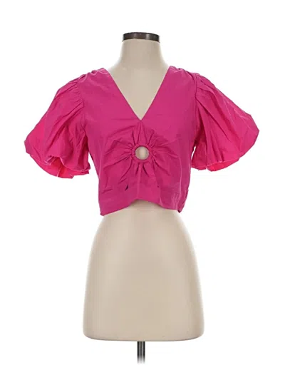 Pre-owned Cleobella Tank Top Pink Sweetheart Neckline Tops