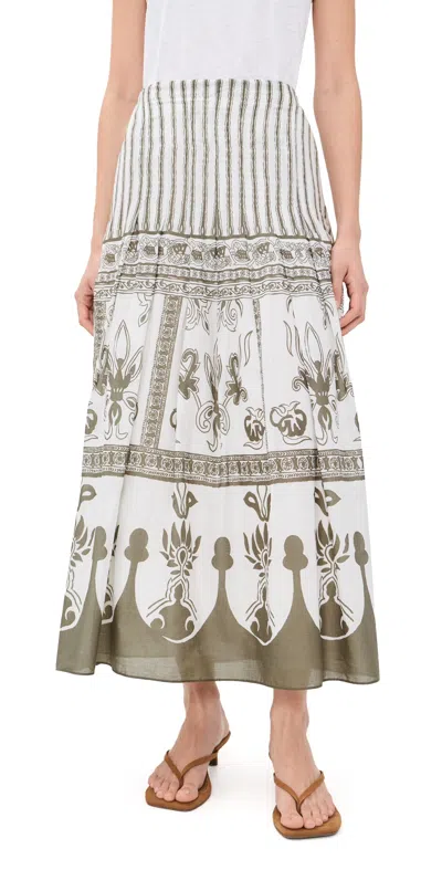Cleobella Tara Ankle Skirt Sable Print In Multi