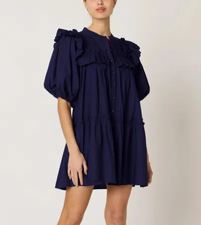 Cleobella Tatiana Mini Dress In Blue