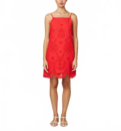 Cleobella Thandi Mini Dress In Poppy Red