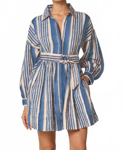 Cleobella Tiana Mini Dress In Vecchio Stripe In Multi