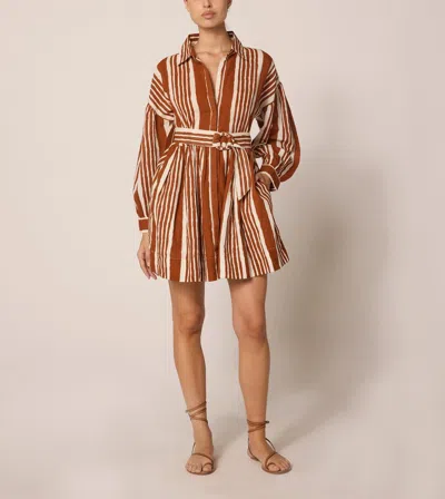 Cleobella Tiana Mini Dress In Brown