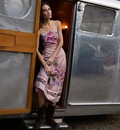 Cleobella Trina Ankle Dress In Pink
