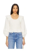 Cleobella Veronika Blouse In Ivory In Neutral