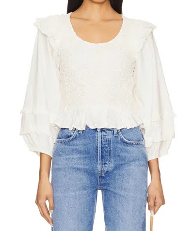 Cleobella Veronika Blouse In Ivory In White