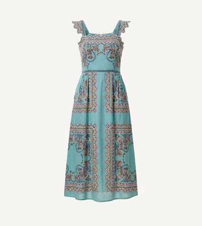 Cleobella Veronique Ankle Dress In Bleura Print In Green