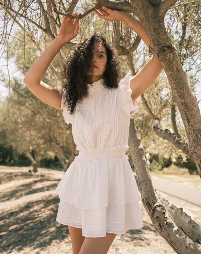 Cleobella Versailles Mini Dress In White