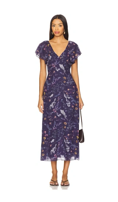 Cleobella Victoria Midi Dress In Purple