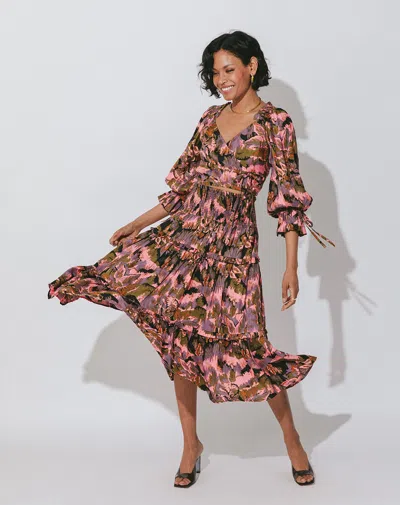 Cleobella Viviana Midi Skirt In Pink
