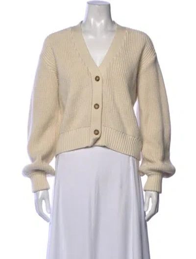 Pre-owned Cleobella V-neck Sweater In Neutrals