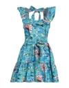 Cleobella Rina Mini Dress In Calypso In Blue
