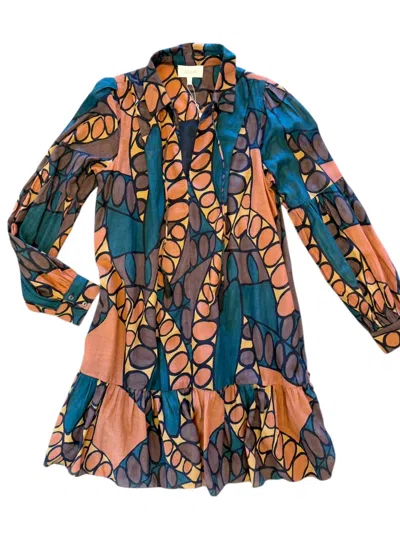 Cleobella Women's Alani Mini Dress In Dark Saguaro Print In Burgundy