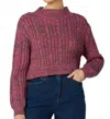 Cleobella Women's Amor Sweater In Dark Rose In Multi