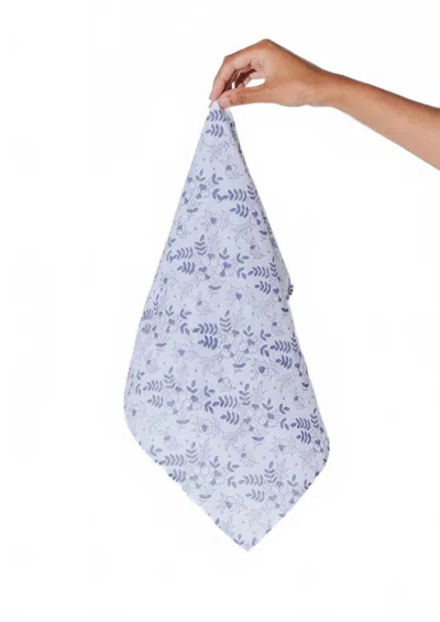 Cleobella Women's Block Print Scarf In Killarney In Blue