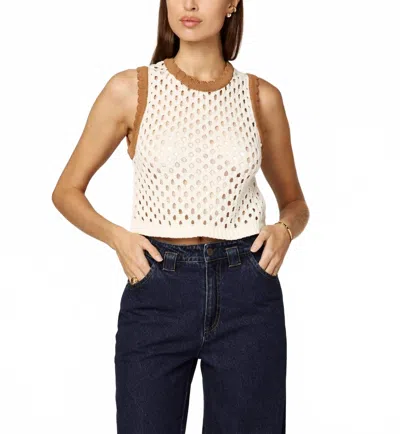 Cleobella Brownwyn Sweater Top In Bright Ivory In White