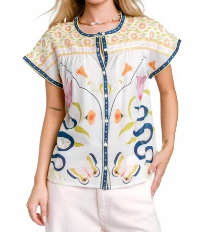 Cleobella Women's Hadley Front Button Top In Montecito In Multi