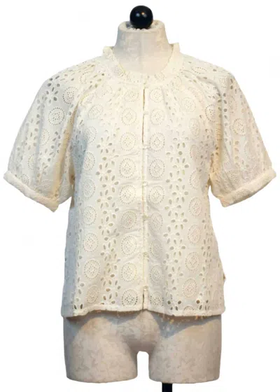 Cleobella Women's Kate Eyelet Blouse In Ivory In Neutral
