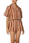 Cleobella Niko Short In Vecchio Stripe In Multi