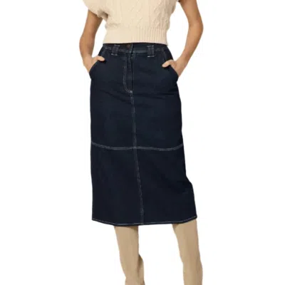 Cleobella Women's Sue Midi Skirt In Dark Denim In Blue