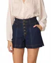 Cleobella Wade Shorts In Dark Denim In Blue
