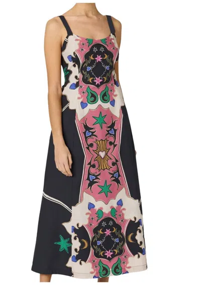 Cleobella Yelena Maxi Dress In Estelar Print In Black