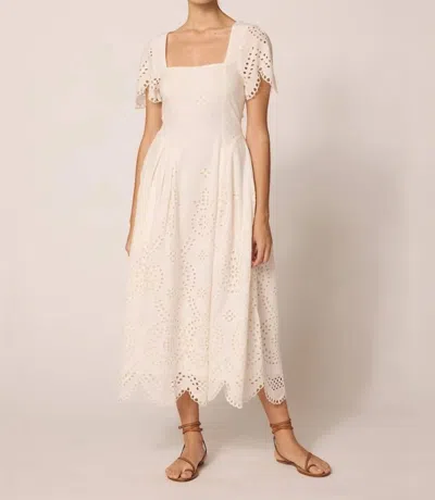Cleobella Yesenia Midi Dress In Ivory