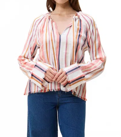 Cleobella Zinnia Long Sleeve Top In Ivory Multi
