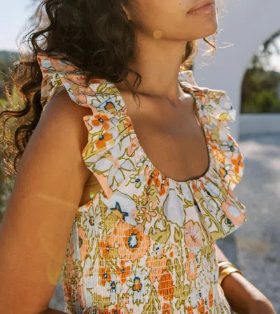 Cleobella Zoe Midi Dress | Retro Floral In Multi