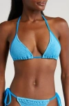 Cleonie Bells Bikini Top In Azure