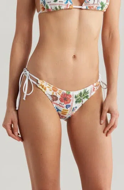 Cleonie Brook Side Tie Bikini Bottoms In Multi