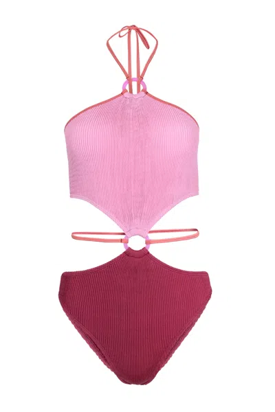 Cleonie Culburra Maillot Blossom/rhubarb In Pink