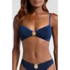Cleonie Echo Bikini Top In Blue