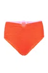 Cleonie Keppel Bikini Bottom Tangerine/ Pink In Orange