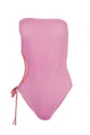 Cleonie Manyana Maillot Blossom/rhubarb In Pink