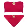 Cleonie Noosa Kini Top &amp; Byron Bottoms Cherry In Red