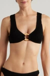 Cleonie Oceania Bikini Top In Noir