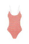 Cleonie Pamela One Piece Coral Sunshine Stripe In Multi