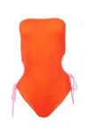 Cleonie Sea Dream Maillot Tangerine/ Pink In Orange