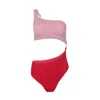 Cleonie Shell Maillot Cherry/blossom In Multi