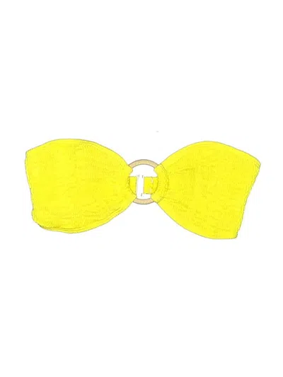 Pre-owned Cleonie Swimsuit Top Yellow Swimwear