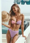 Cleonie Venice Kini Top &amp; Boomerang Bottoms Blossom/lilac In Purple