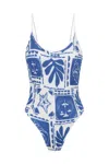 Cleonie Wanda Maillot Tropics In Blue