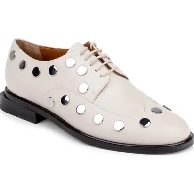 Clerae Jive Studded Flat In Neutral