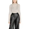 Cleré Beige Modal Long Sleeve In Gray