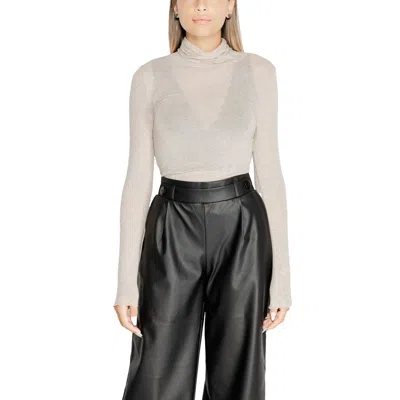 Cleré Beige Modal Long Sleeve In Gray